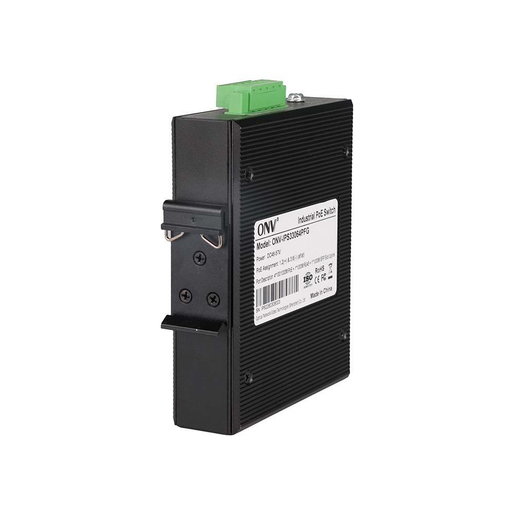 6-port Gigabit Industrial PoE Switch with 30W per Port and Gigabit Access for High-Speed Networking