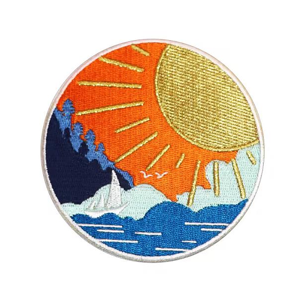 Customized Iron On Embroidery Patches Animal Badges Embroidered Logo Patch