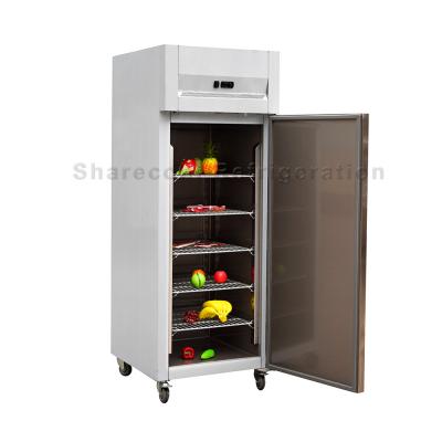 congélateur droit de congélateur de l'acier inoxydable 580L moins 22 de porte simple commerciale de degré