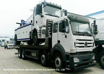 North Benz Heavy Duty Flatbed Wrecker Tow Truck With Hydraulic Winch 25m