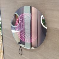 Décoration murale 3D LED Rétroviseur à l'infini Ronde Rétroviseur à l'infini Résistant au mildiou