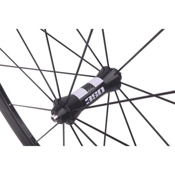700C Black V Brake Wheelset 30mm Depth Aluminium Alloy Rim Clincher Carbon Wheelset