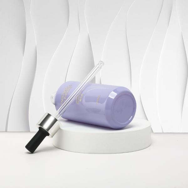 30ml 50ml 100ml Serum Oil Dropper Bottles Purple Frosted Customizable Color