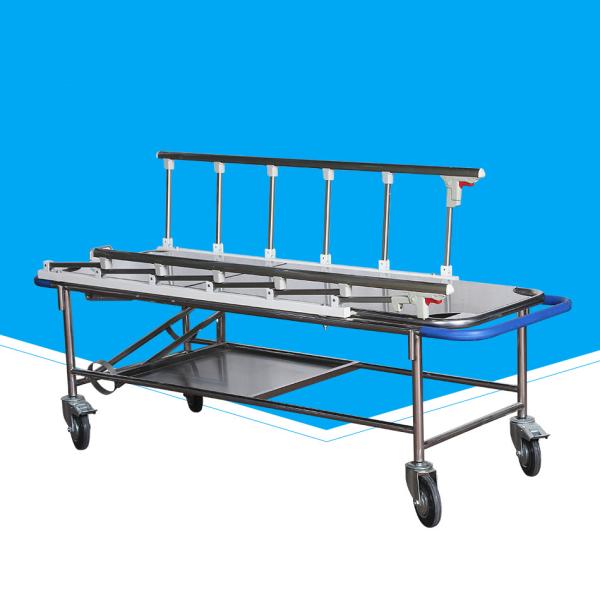 Lockable Silent Wheels Patient Transport Stretchers Custom Design For Hospital