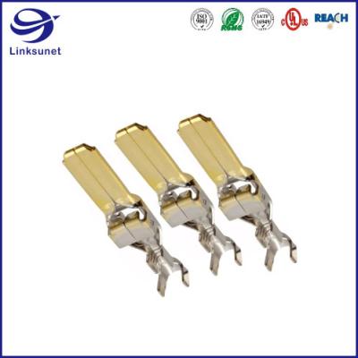 Terminais dinâmicos do ouro do friso Calibre de diâmetro de fios de D 5 14 - 16 para o chicote de fios do fio do equipamento de produção