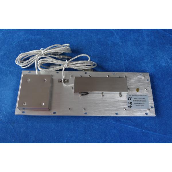 IP65 metal backlit USB keyboard with illuminated transparent  mechanical trackball