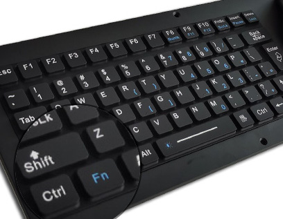 Почищенная щеткой клавиатура SS регулируемая промышленная с USB PS2 трекбола