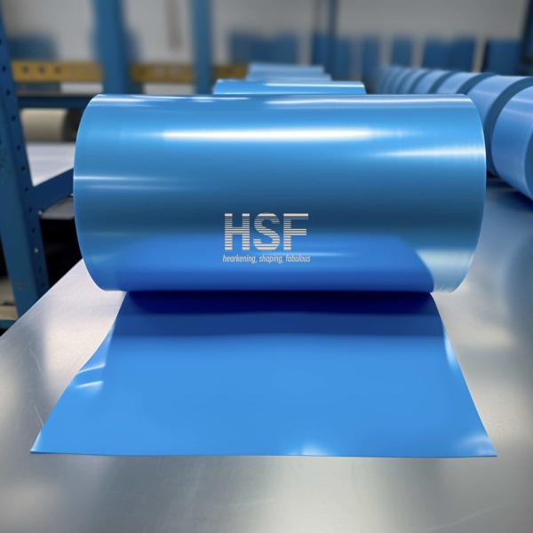 75μm Translucent Blue MOPP Film Roll Tear Resistant for Food Packaging and Industrial Applications