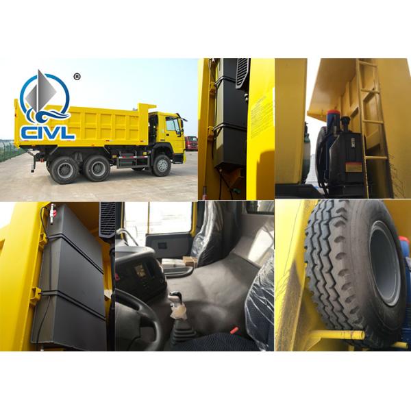 Sinotruk Howo Dump Truck , 336HP EURO2 6x4 Dump Truck 25 ton tipper truck 20 cubic meter dump truck