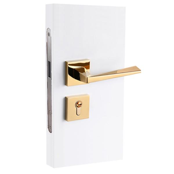 PVD разделило сплав цинка ручки замка цилиндра Mortise для деревянной двери