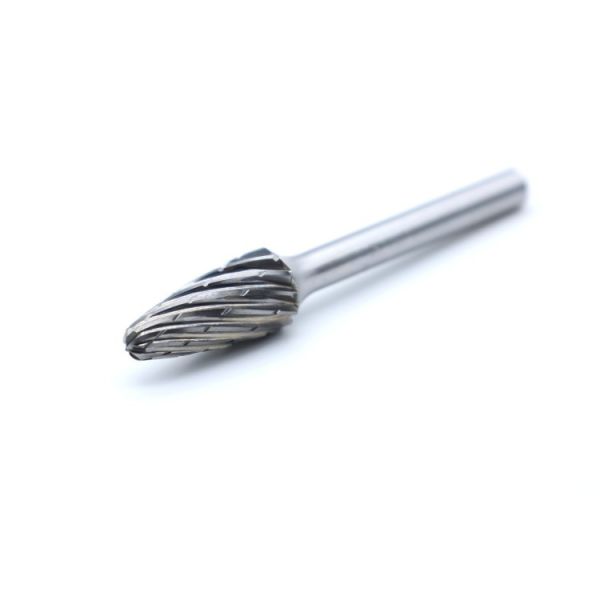 Tree Shape Carbide Rotary Burrs SF-5M For Complex Steel Contour Multi Angle Work