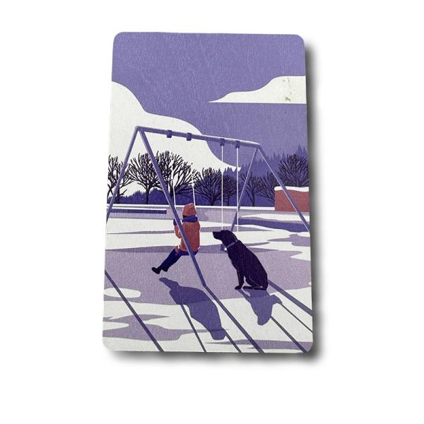 NTAG215 Wooden RFID Hotel Card  Hotel Room Access Card 85.5mm X 54mm