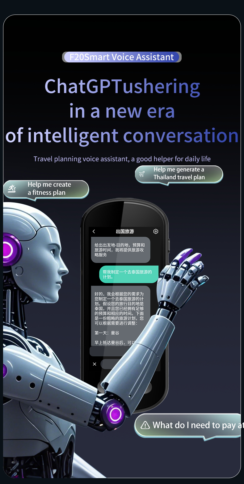 ChatGPT Language Translator Device Two Way Translation 142 Languages Online Offline Translation