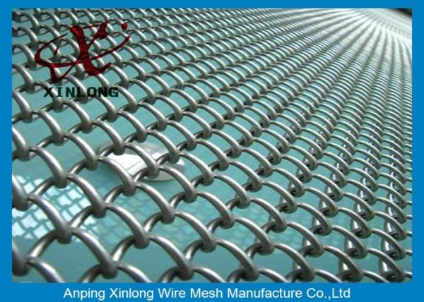 High Security PVC Coated Chain Link Fence For Baseball Fields / Park / Highway