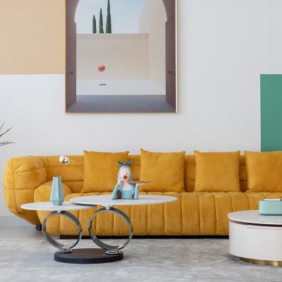 Matte Ecology Leather Upholstered Sofa Set Commercial Luxury Modern Furnitures Home
