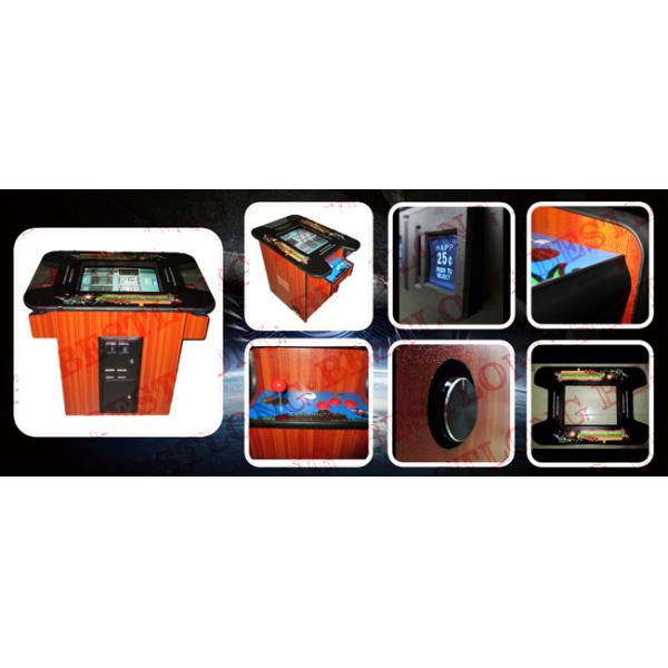 2 Side 2 Player Cocktail Table Arcade Game Machine Double Coin Mechanism