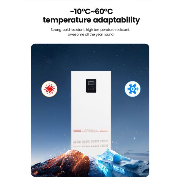NK005A 51.2V 16kWh LiFePO4 Solar Power Home Energy Storage System with 5kW Inverter and 8000 Cycle Life