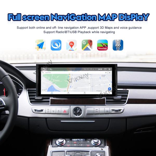 Стерео автомобиля андроида 1920*720 автоматический 12,3 дюйма для Audi A8 D4 2011-2017