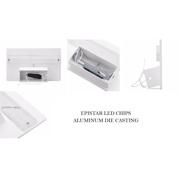 Home Decor White Square Led Wall Lights 6 Watt Aluminum Body IP45 Indoor Using