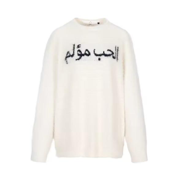 Free Knitwear Sweater Men Pullover Closure for Warmth and Durability Free Shipping New American Letter Design Sweater