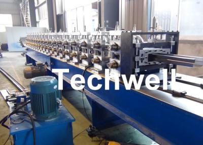 Rolo ereto da cremalheira da folha de aço da prateleira do armazenamento que forma a máquina para o perfil do shelving do armazenamento do metal