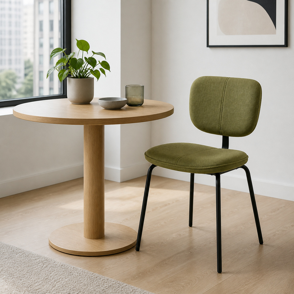Upholstered Metal Dining Chair BW-501