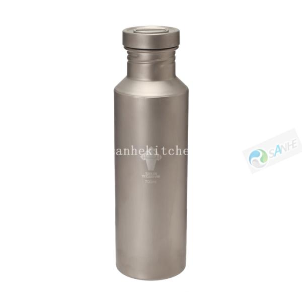 Titanium backpacking water bottle /Camping water cup with lid
