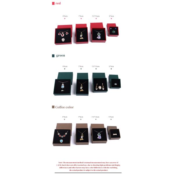 Fabrication en gros Luxe Jeux de bijoux Boîte personnalisée Coffret personnalisé haut de gamme Collier Bracelet Boucles d'oreilles Ensemble de bijoux d'anneau Emballage De papier carton couvercle et base Boîte à bijoux avec logo