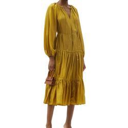 Casual Floral Casual Dress Tie Waist Cotton Custom Women'S Dresses