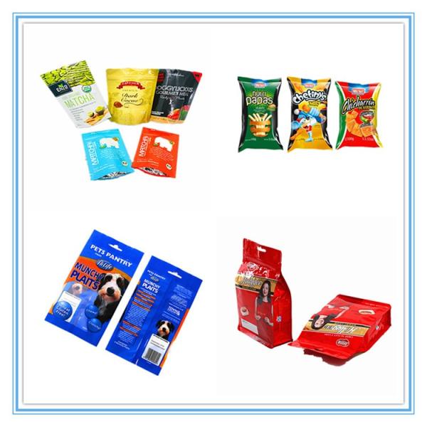 Stand Up Custom Printed Resealable Food Bags Food Grade Eight Side Sealed