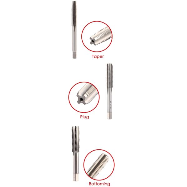 Industrial HSS M5x0.8 Hand Taps | DIN 352 6H Fully Ground Metric Tapping Set