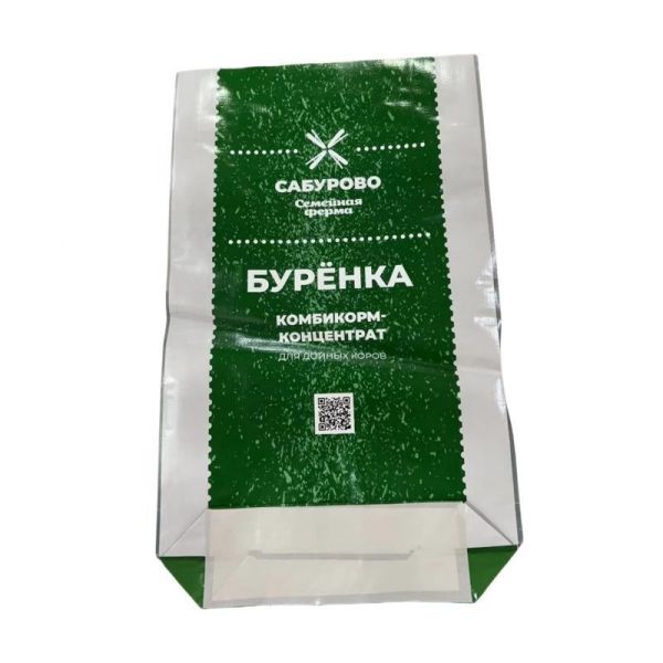 Animal Feed Bag BOPP Printing Open Top Square Bottom Waterproof PP Woven Bag for Pet Food