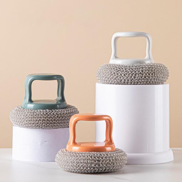 Самый продаваемый кухонный нержавеющий сталь мягкий очиститель щетка с рукояткой