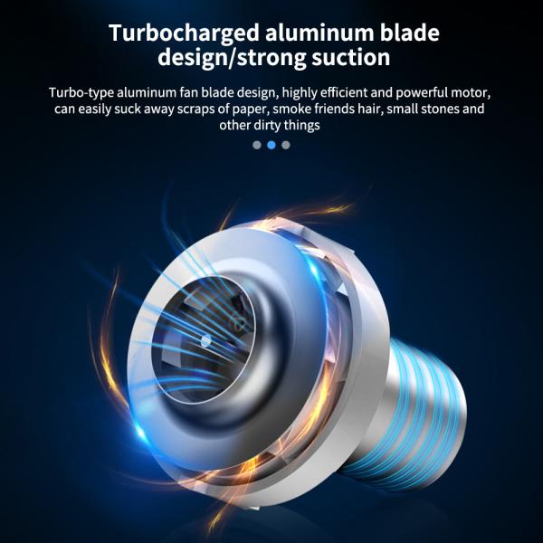 6000Pa Handheld Car Vacuum Cleaner Dual Use Mini Portable Car Vacuum Cleaner 2600mAh