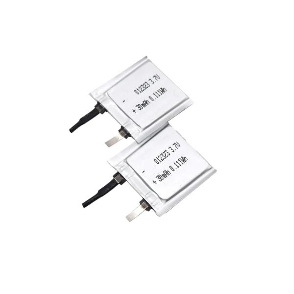 3.7V 30mAh KC Certificated Li Ion Rechargeable Battery for Electronic and Medical Devices