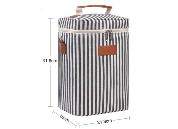 Premium quality Ice Insulated oxford wine bottle cooler bag for four wines