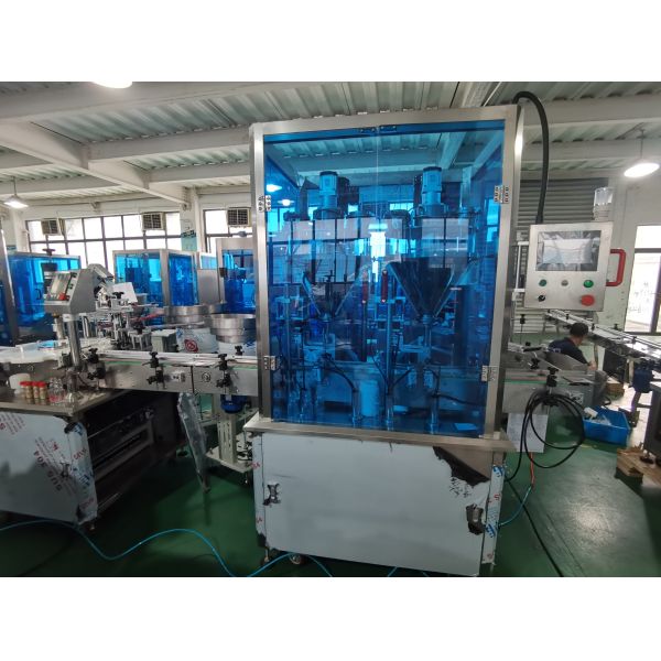 Automatic High Speed Pepper Powder Filling Machine with Capping for Production Line