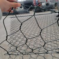 paniers enduits de Gabion de PVC de 100x120mm 2x1x1 3.05mm zinc de 270 GM/M