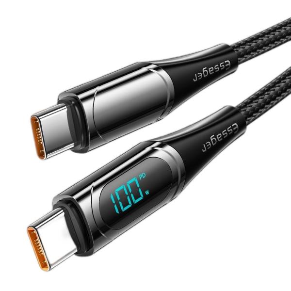 Digital Display PD QC3.0 Type C To Type C USB Cable 20V/5A 100W For Mbk Xiaomi