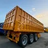 3 Axle 60 Tons 80 Tons Rear End Dump Trailer Rectangle Hydraulic Transport Coal Sand Rear Trailer Tipper Dump Trailer