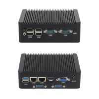 Dual LAN 4 COM Mini PC industriel avec processeur Intel Celeron N2840 et DDR3L