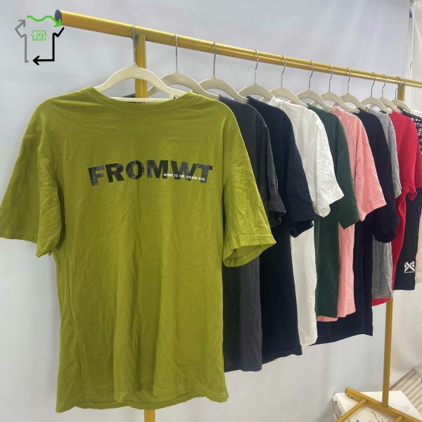 Wholesale Second Hand Women's T-shirts Clothing Fashion Casual Good Quality Men's Used Clothes for Men and Women Ukay Bales