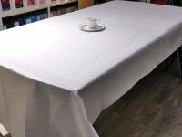 toalhas de mesa de papel superiores brancas do banquete 3ply de 54x108” Retangular um uso do tempo