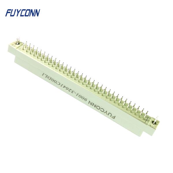 2 conector fêmea de Eurocard do RUÍDO 41612 do receptáculo do PWB do anjo do direito das fileiras 64P com o fechamento da placa