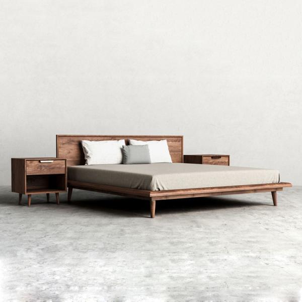 Professional Platform Style Modern Bed Furniture for Home Hotel Bedroom