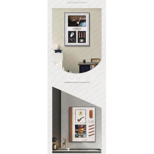 Post-modern Style 3D Artistic Cigar Painting Perfect for Coffee Shops and Restaurants