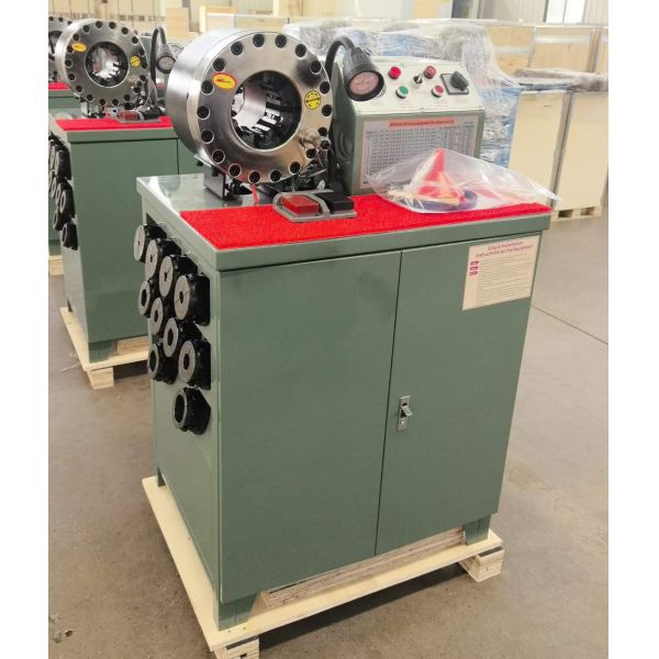 2 Inch 600T OEM Service Rubber Hose Crimping Machine Higher Model Green Color 220v/380v Voltage Apecial Electric Voltage With 6-51mm Range And 10 Interchangeable Dies
