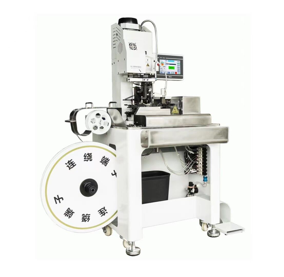 Semi-automatic Sheathed Multi Core Cable Cutting Stripping 2Ton Crimping Machine 22 AWG-30 AWG Cable Factory Agent Prices
