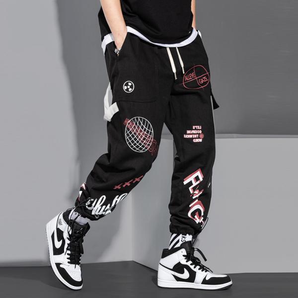 Men 's Long Pants Custom Clothing Fashion Black Outdoor Pants