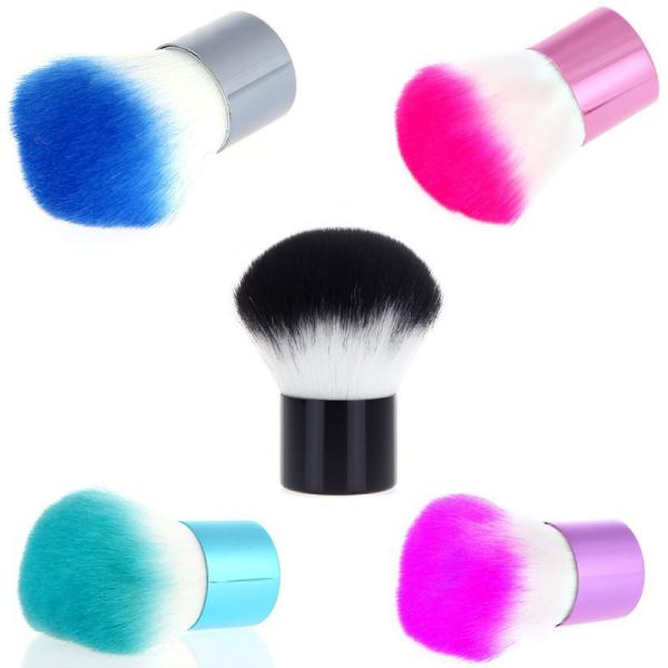 ODM Cosmetic Mushroom Head Makeup Brush Synthetic Hair Aluminun Handle
